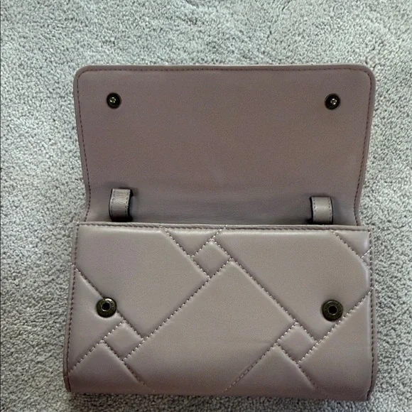 Kurt Geiger Quilted Dark Beige Clutch - Picture 6 of 7